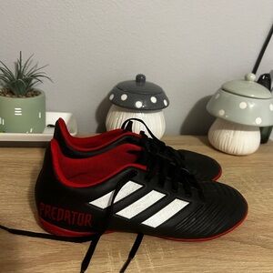 Adidas Men’s Predator Black and Red Soccer Shoes
